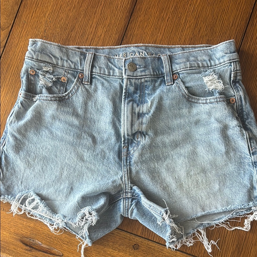 NWOT American Eagle Outfitters Distressed Light Blue Jean Shorts